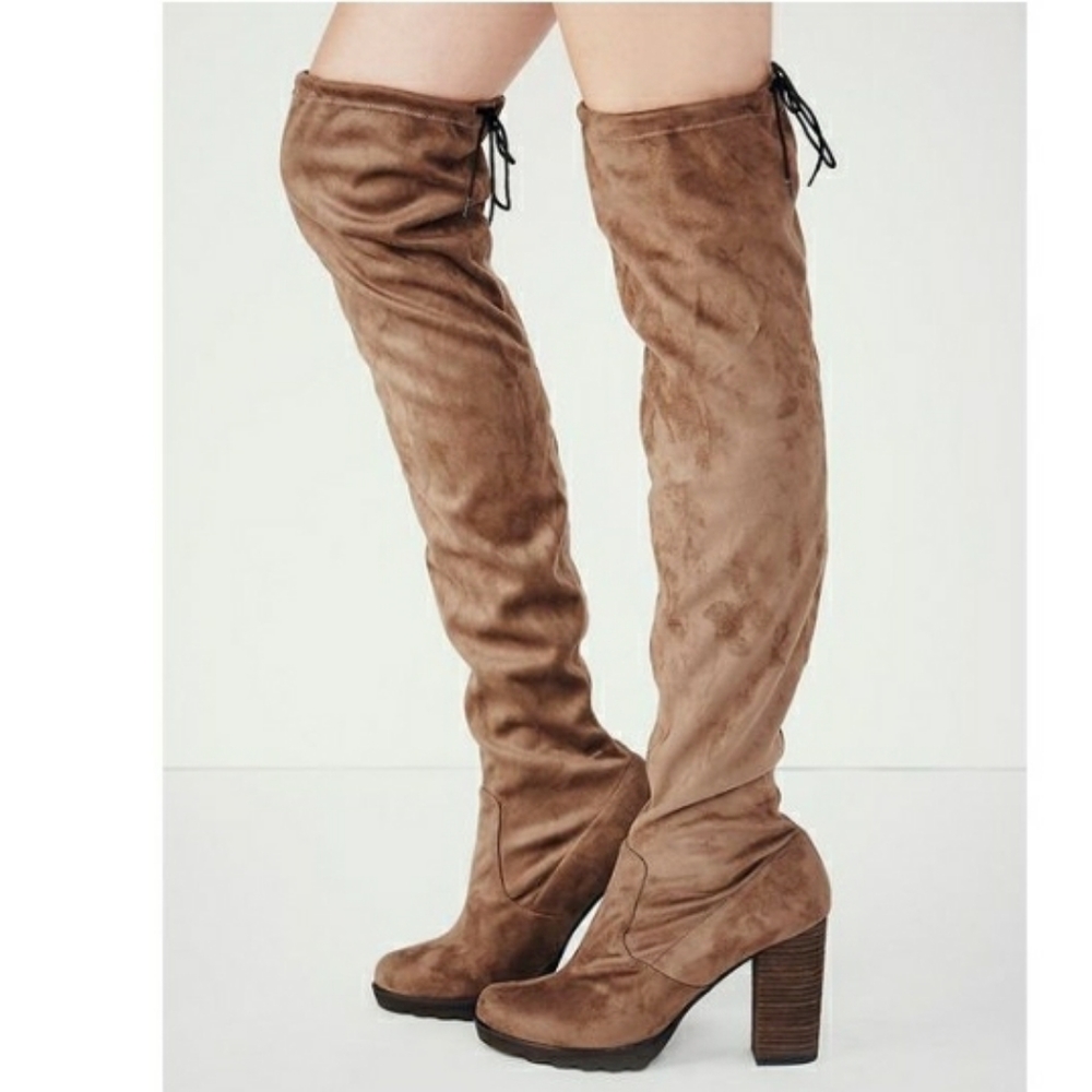 Free People Over The Knee Suede Boots
